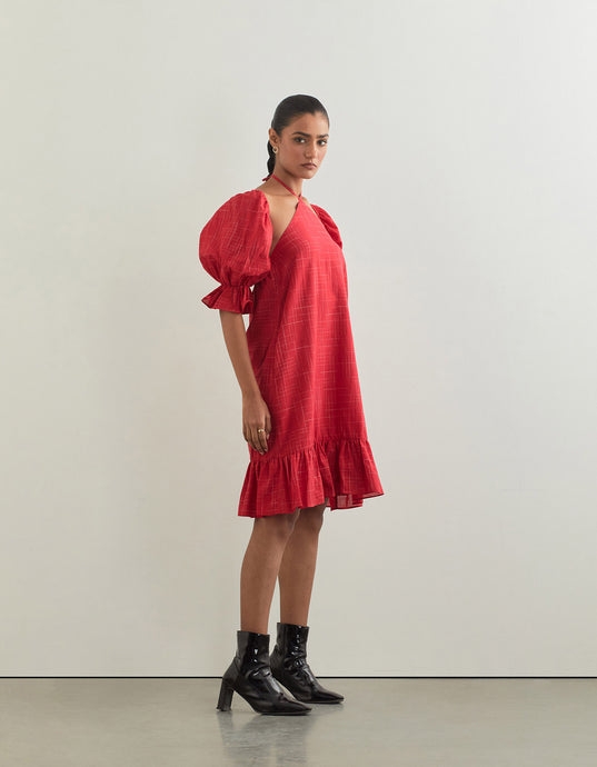 HOLA DRESS + LUCY SLEEVES In Red