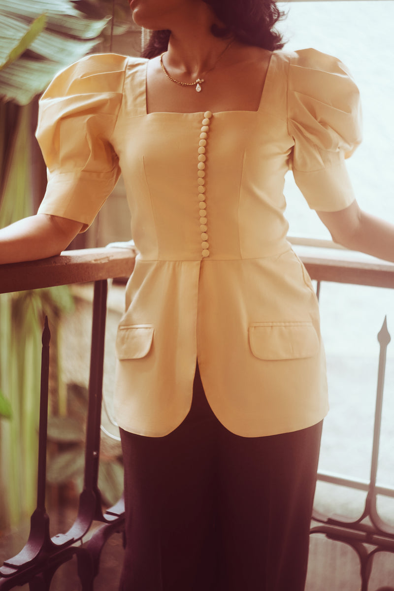 itofukuoka bouquet tops《ivory》 Harika Floral Embroidered Top